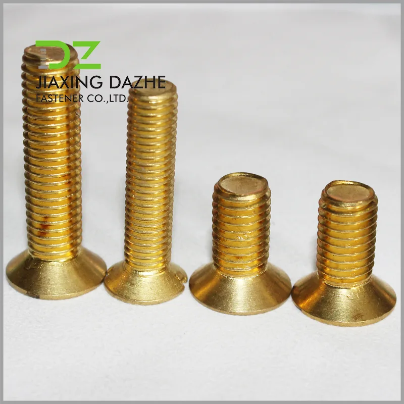 Vít máy đầu phẳng bằng đồng thau